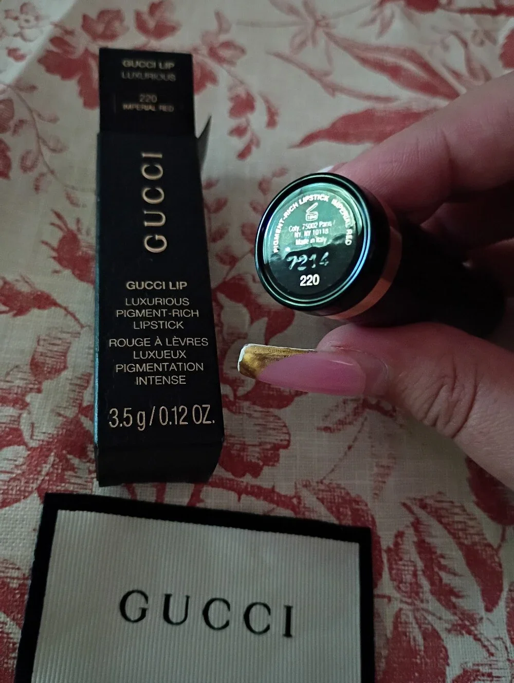 Gucci Lip Luxurious Lipstick - 220 Imperial Red